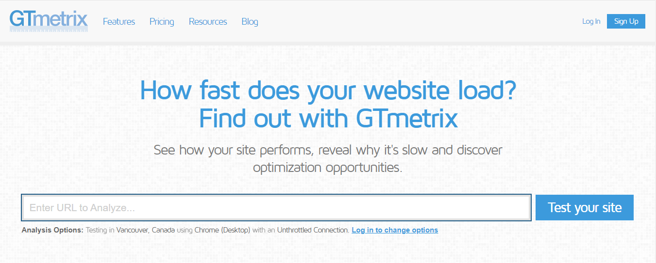 GTmetrix - Công cụ kiểm tra tốc độ website