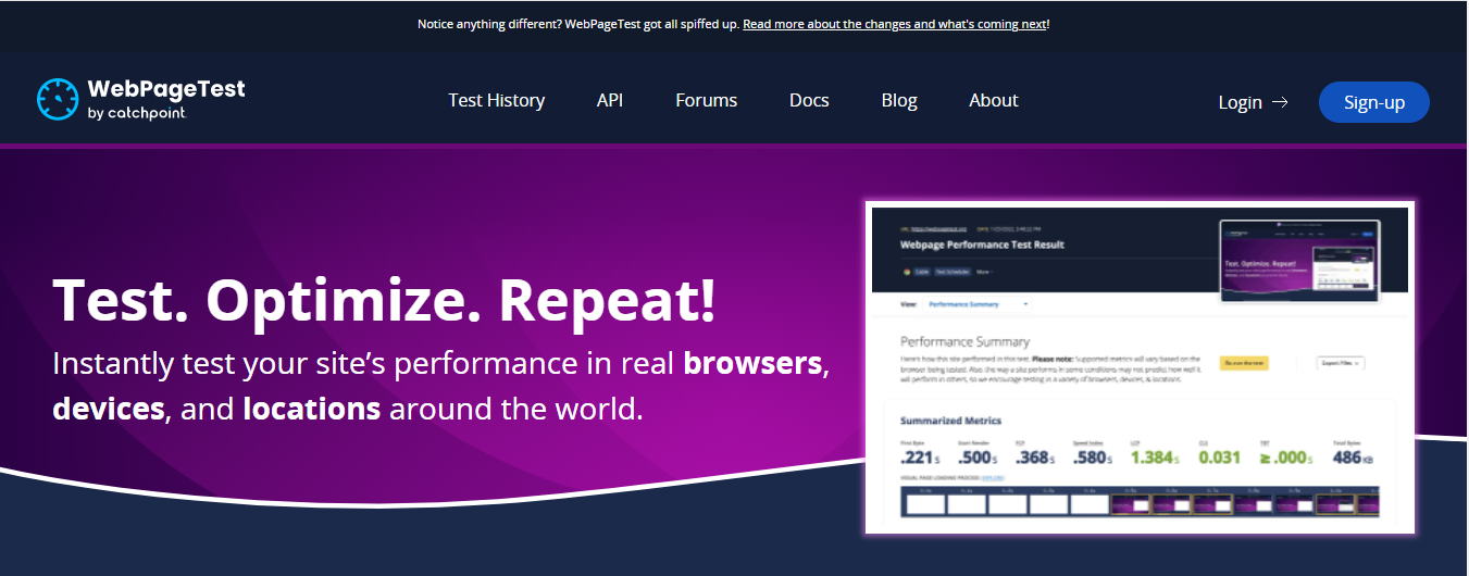 WebPagetest - Công cụ kiểm tra tốc độ website