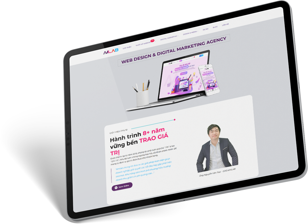 thiet ke web - ipad 2