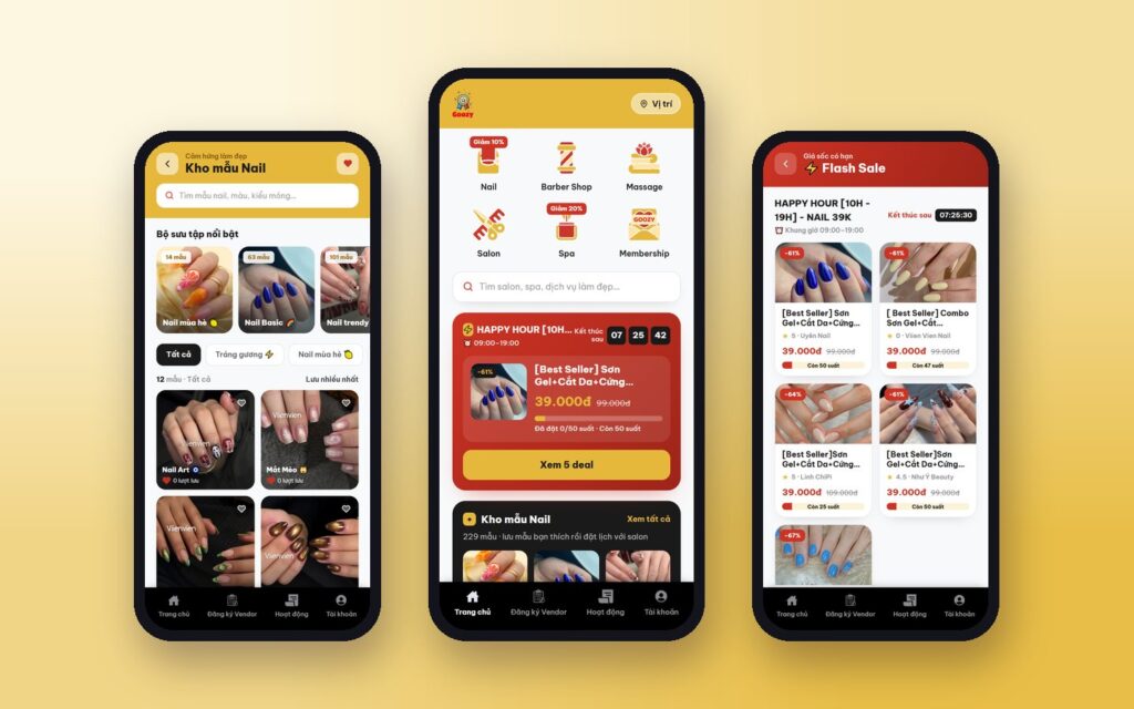 Zalo Mini App đặt lịch làm đẹp Goozy 1 Goozy