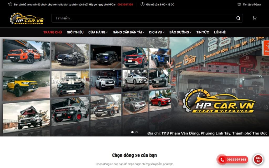 Website gara độ xe HPCar 1 HPCar