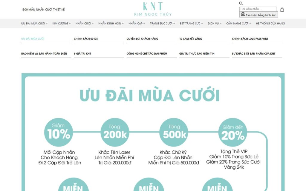 Ưu đãi mùa cưới và các chính sách đi kèm