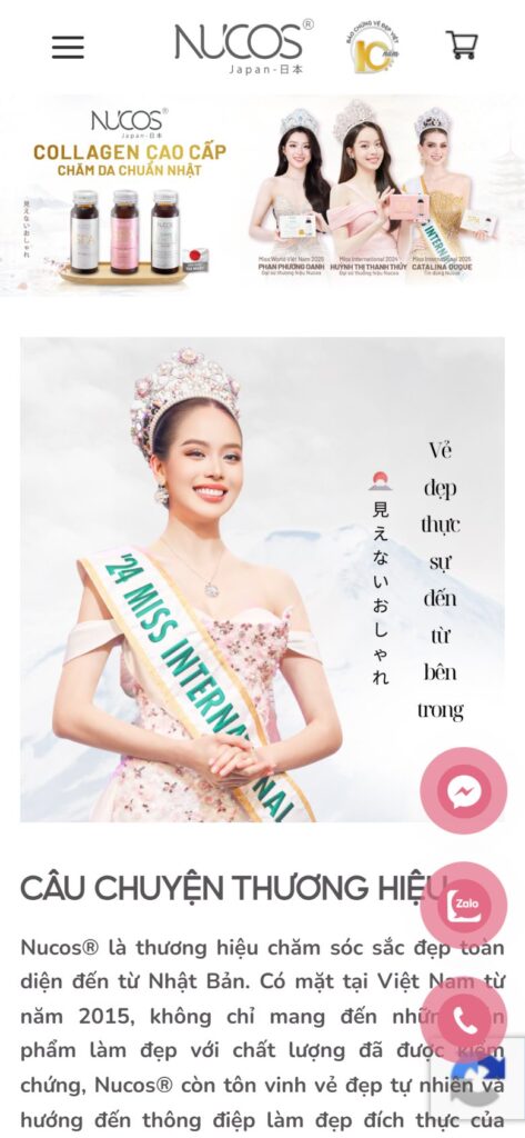 Trang chủ trên điện thoại