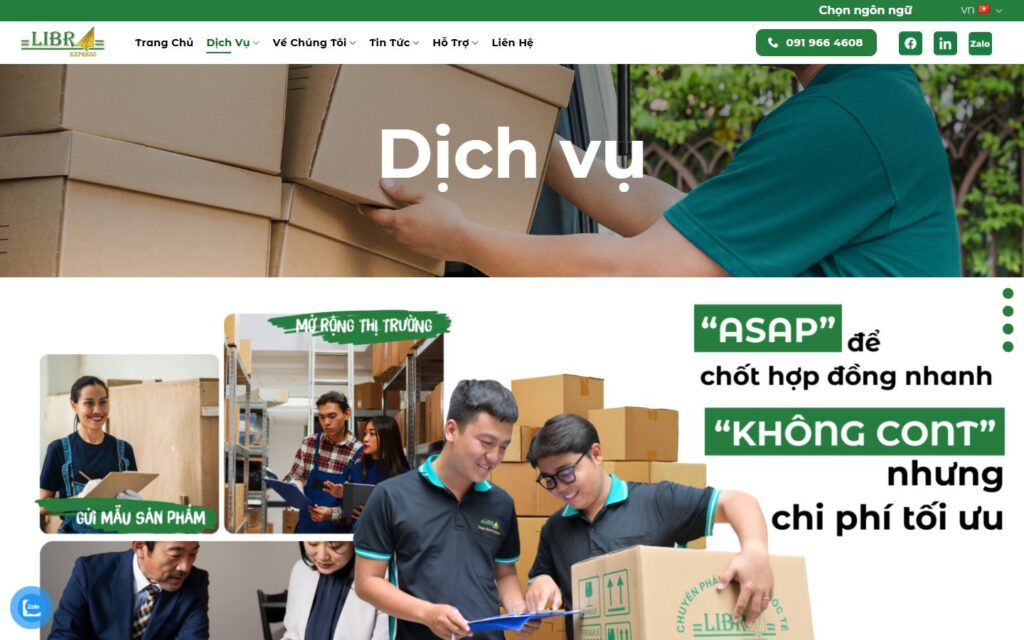 Trang dịch vụ