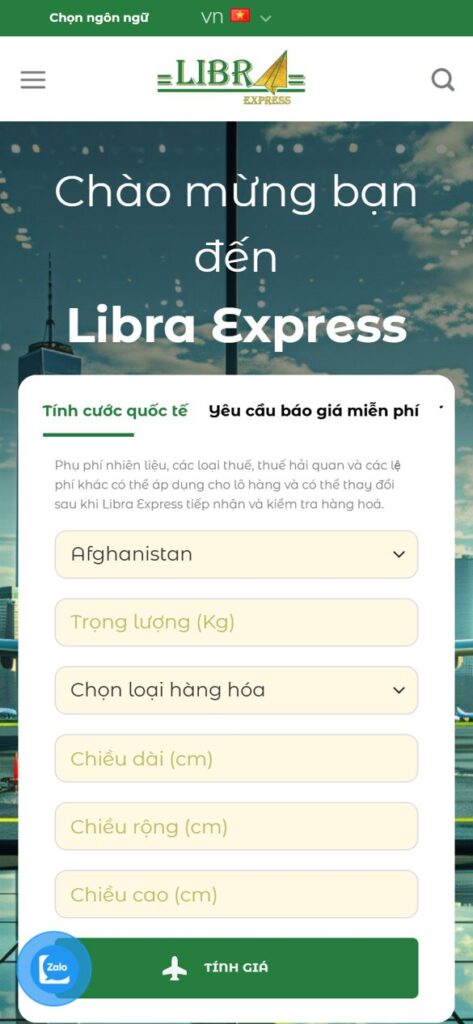 Trang chủ trên điện thoại